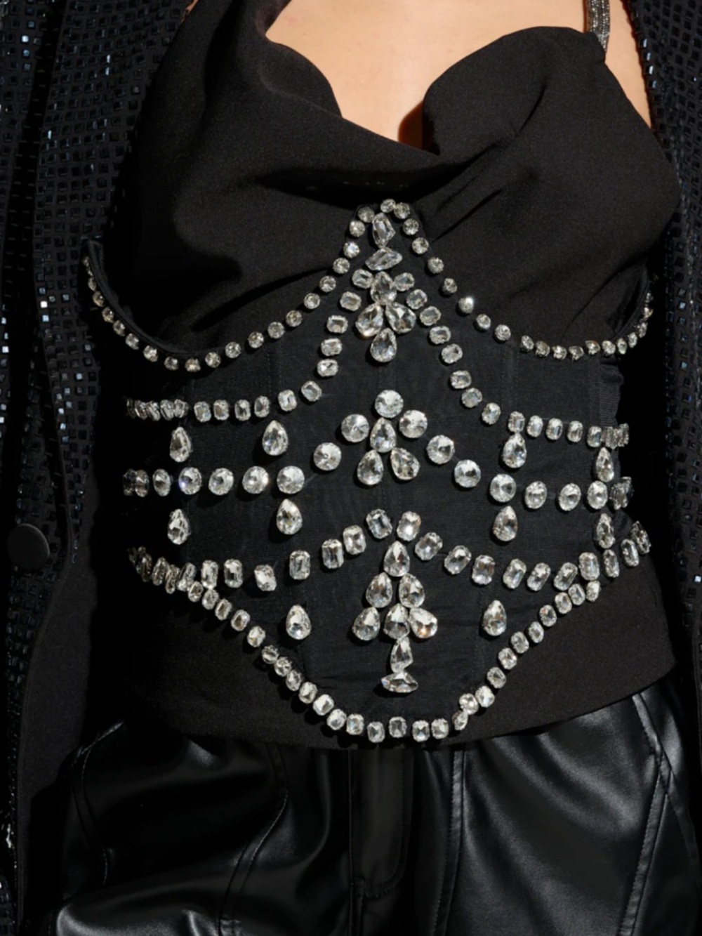 JODIE RHINESTONE BELT - S/M